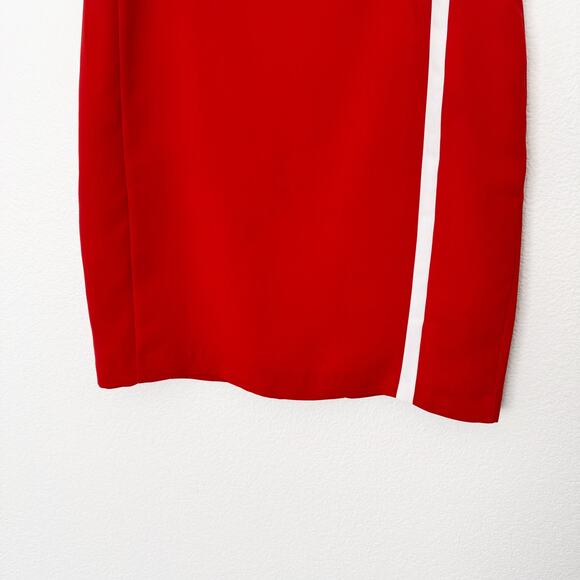 [Banana Republic] Red White Racing Stripe Pencil Skirt Work Career NWT Size 14 - Picture 5 of 10